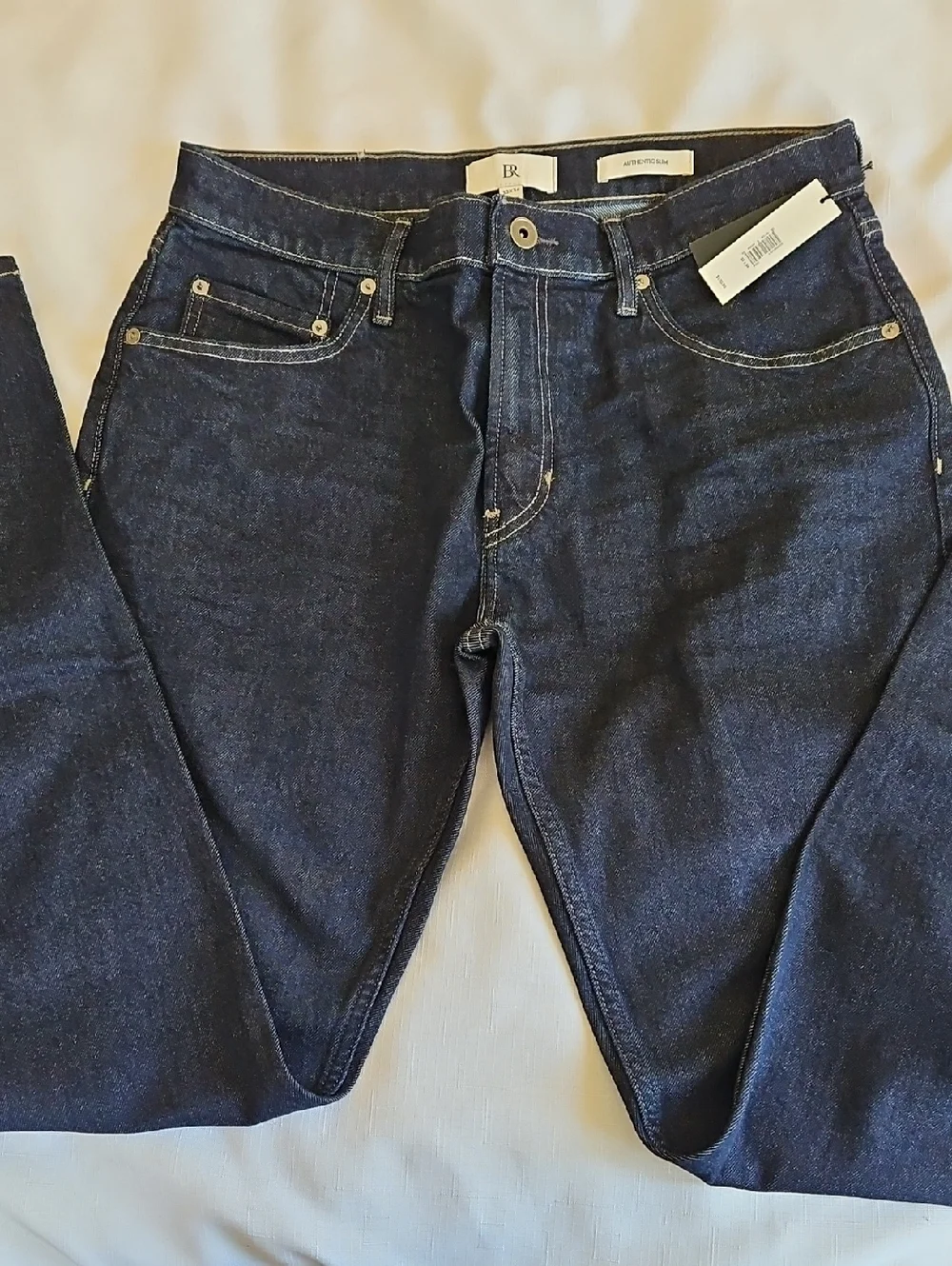 Banana Republic Dark Wash Men's Jeans - Authentic Slim 33x34